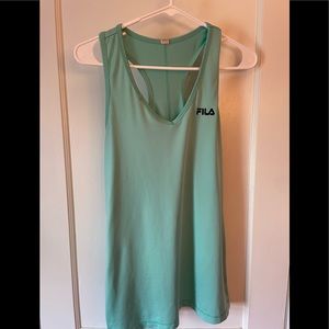 Fila light turquoise athletic tank top. Size large